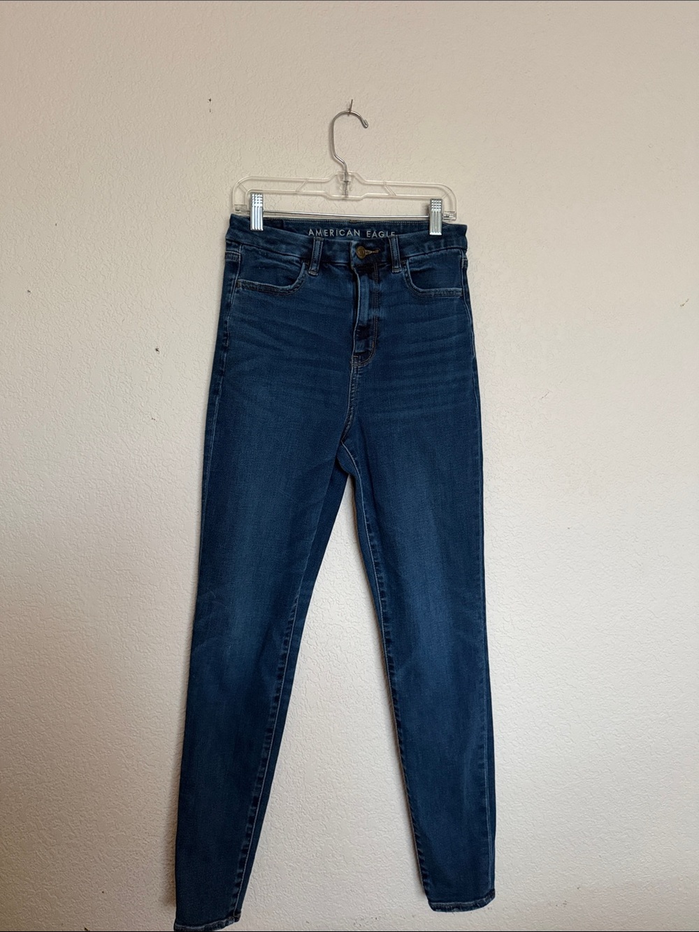 American Eagle Outfitters Dark Indigo High-Rise Skinny Jeans